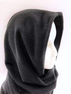 "Hooded Scarf. Super warm and soft Fleece scarf with hood. Made with top quality Anti Pill Plush Fleece. Dimensions are 13 inches wide, 42 inches long. This hooded scarf covers the head and ears and has a generous length that wraps around the neck for warmth. The hood can be worn loose to not flatten your hair or tie the scarf tails tighter for a more snug cozy fit. You can also wear with the hood down so it looks like a regular rectangular scarf. There are many styling options with this garment Scarf With Hood, Hair Decor, Fleece Scarf, Fleece Hat, Hooded Scarf, Cozy Fits, Womens Fleece, Outfit Style, Scarf Styles