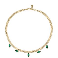 MARQUISE EMERALD DROP LINK NECKLACE — Shay Fine Jewelry Shay Jewelry, Color Stones Jewelry, Diamond Earrings Design, Fine Jewellery Necklace, Precious Gemstones, Bling Jewelry, Link Necklace, White Diamonds, Pink Sapphire