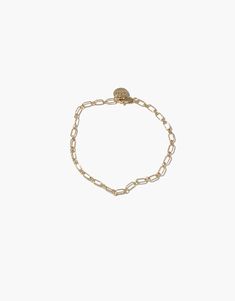 Icon Chain Bracelet | B Gold-tone Chain Link Jewelry With Logo Charm, Gold-tone Metal Bracelets With Logo Charm, Elegant Chain Link Jewelry With Logo Charm, Modern Jewelry With Logo Charm For Gifts, Modern Metal Jewelry With Logo Charm, Metal Bracelet With Logo Charm, Classic Metal Bracelets With Charms, Trendy Metal Charm Bracelet For Everyday, Everyday Yellow Gold Charm Bracelet With Extender