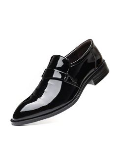 Men's Pointed-Toe Tuxedo Dress Shoes Casual Slip-on Loafer Black      Handmade Shoes   Men Shoes, size features are:Bust: ,Length: ,Sleeve Length: Semi-formal Slip-on Dress Shoes With Flat Heel, Semi-formal Flat Heel Dress Shoes For Spring, Semi-formal Spring Dress Shoes With Flat Heel, Spring Semi-formal Dress Shoes With Flat Heel, Flat Heel Dress Shoes For Business In Spring, Slip-on Patent Leather Dress Shoes With Almond Toe, Formal Slip-ons With Brogue Detailing And Pointed Toe, Patent Leather Slip-on Oxfords With Brogue Detailing, Spring Business Dress Shoes With Closed Toe