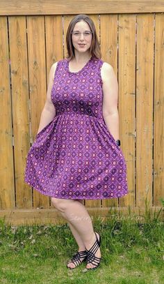 Casual Purple Sundress For Daywear, Summer Sundress Sleeveless Dress, Plus Size Posing, Ellie And Mac, Morning Dress, Sell Dresses, Sleeveless Summer Dress, Low Neckline, Sleeveless Dress Summer