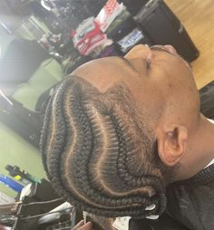 Men Cornrows Design 4 Braids, Cornrows Styles Men, 360 Waves Hair, Men Braids, Black Hair Cuts