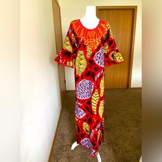 Available Size L Xl Xxl More Details Contact Me Please Offer Acceptable African Silk Dress Styles, Red Cotton Dress In Free Size, Red Cotton Free Size Dress, Free Size Red Cotton Dress, Red Free Size Cotton Dress, Fitted Red Cotton Maxi Dress, Red Fitted Cotton Maxi Dress, Vibrant Red Short Sleeve Dress, Yellow Free Size Dress With Short Sleeves