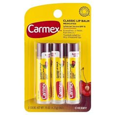 Carmex Chapstick, Carmex Cherry, Medicated Lip Balm, Lip Treatments, Burts Bees Lip, Lip Balm Stick, Lip Gloss Balm