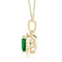 Capture her heart on her May birthday with this detailed fashion pendant. Crafted in sterling silver, this romantic design features a 7.5mm heart-shaped green emerald wrapped in a halo frame of shimmering white sapphires. Buffed to a brilliant luster, this heart suspends close to hers along a cable chain. Style ID: N220046SYLEMetal: SilverMetal Color: YellowRhodium Finish: YesNecklace Length: 16"/18"/20"Stone(s): Lab-Grown EmeraldTotal Weight (CT. T.W.): 1.68 Carat Stone Dimension: 7.5mmStone Sh Green Heart Pendant Jewelry For Anniversary, Elegant Green Heart Cut Jewelry, Elegant Emerald Jewelry For Valentine's Day, Classic Heart Cut May Birthstone Jewelry, Elegant Heart Pendant Emerald Necklace, Elegant Emerald Heart Pendant Necklace As Gift, Elegant Heart Pendant Emerald Necklace As Gift, Elegant Heart Pendant Emerald Necklace For Gift, Elegant Green Heart Pendant Jewelry