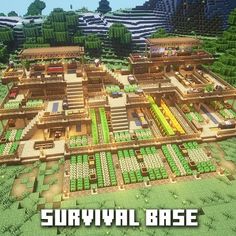 the survival map for survival base in minecraft