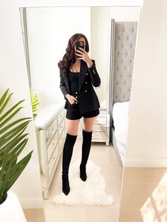 In this post, I share 5 over the knee boots outfits for women. Whether you're looking for inspiration for a date night outfit, dinner outfit, party outfit, or a casual outfit, this post has ideas for you. Knee Boots Party, Over The Knee Boots Outfits, Black Over The Knee Boots Outfit, Over The Knee Boots Outfit, Boots Outfit For Women, Boots Outfit Ideas, Black Over The Knee Boots, Boots Party, Over The Knee Boot Outfit