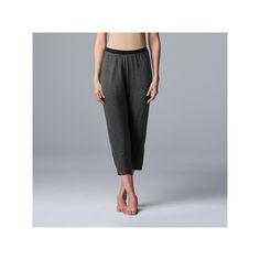 Cozy style is effortless with these pajama capri pants from Simply Vera Vera Wang.Click on this INTIMATES & SLEEPWEAR Guide to find the perfect fit and more! Jersey construction 2 pocketsFIT & SIZING 21-in. inseam Hidden elastic waistbandFABRIC & CARE Imported Machine wash Rayon, spandex Size: Small. Color: Heather Gray. Gender: female. Age Group: adult. Pattern: Pattern. Comfortable Harem Pants For Relaxation, Comfortable Stretch Harem Pants For Loungewear, Casual Loungewear Capris With Cropped Leg, Comfortable Relaxed Fit Capri Bottoms, Comfortable Harem Pants With Elastic Waistband, Comfortable Tapered Leg Harem Pants For Loungewear, Comfortable Spring Harem Pants For Loungewear, Comfortable Capris With Elastic Waistband, Relaxed Fit Ankle-length Harem Pants For Loungewear