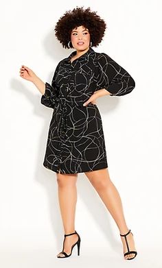 Plus Size Fall Floral Print Dress Plus Size Fall Dresses Work, Plus Size Coat Dress, Fall Dresses For Work Plus Size, Outfits With Coats, Black Dress For Work, Job Outfits, Plus Size Work Dresses, Fall Floral Dress, Ginger Dress