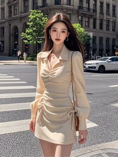 Classy Black Outfits, Sabrina Dress, Dress Peach, Desi Fashion Casual, Dress Korean, Sophisticated Outfits, Trendy Dress Outfits, Casual Day Outfits, Fashionista Clothes