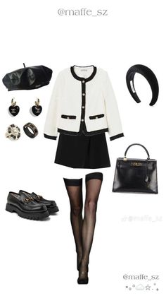 Blair Outfits Inspiration, Jennieism Outfits, Blair Waldorf Outfits Inspired, Modern Royalty Outfit, Blair Outfits, Chanel Inspired Outfit