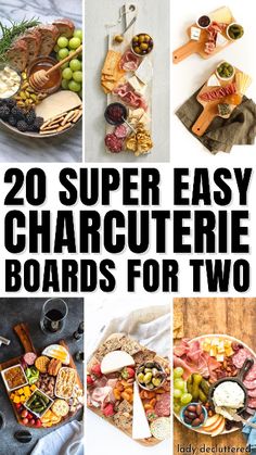 20 super easy charcuterie boards for two