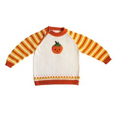 Celebrate Halloween in style with this adorable pumpkin-themed sweater for little kids! Featuring a cute, smiling pumpkin patch on the front, this sweater is perfect for cozy autumn days and Halloween festivities. The vibrant orange, yellow, and cream striped sleeves add a cheerful, festive vibe, while the soft, cream-colored body keeps it versatile and wearable all season long. The button-up shoulder ensures easy dressing, and the breathable knit fabric ensures your little one stays comfortable Smiling Pumpkin, Pumpkin Applique, Halloween Festivities, Halloween Sweater, Autumn Days, Pumpkin Theme, Cozy Autumn, Easy Dressing, Pumpkin Halloween