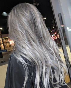 Grey Hair Wig, Grey Blonde Hair, Silver Highlights, Silver Blonde, Ash Blonde Hair, Grunge Hair, Soft Hair