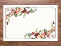 a place mat with flowers and leaves on it