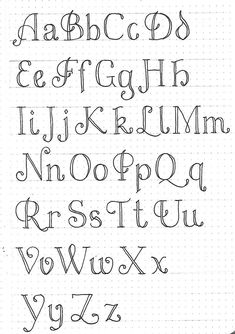 the upper and lower letters are drawn in black ink on a sheet of white paper