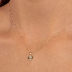 Mini Heart Diamond Medallion Necklace – STONE AND STRAND Necklace Extender, Gold Diamond Jewelry, Medallion Necklace, Mini Heart, Conflict Free Diamonds, Diamond Heart, Solid Yellow, Spring Rings, Stone Necklace