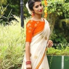 Chanderi Cotton Embroidered Saree