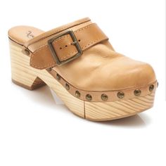 Nwt Free People Culver City Leather Taupe Studded Clogs Sz 36 Distressed Studs Accentuate The Wooden Platform Sole Of This Chic Old-School Clog. Brian’s New Without Box 2 3/4" Heel Leather Upper/Synthetic Lining/Wood And Rubber Sole Imported Women's Shoes Item #6214780 Leather Clogs With Buckle Closure And Block Heel, Natural Leather Heels With Stacked Heel, Natural Leather Clogs With Rubber Sole, Leather Clogs With Removable Insole And Almond Toe, Natural Leather Closed Toe Clogs, Leather Clogs With Almond Toe And Leather Footbed, Leather Almond Toe Clogs With Leather Footbed, Natural Leather Open Heel Mules, Natural Leather Heels With Round Toe