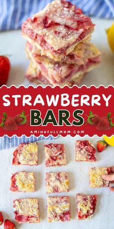 These Strawberry Bars are a yummy summer dessert that features a buttery shortbread crust, strawberry filling, and a crumble topping. Add these homemade dessert bars to your 4th of July dessert ideas! 4th Of July Dessert Ideas, Easy Delicious Dessert, 4th Of July Dessert, Strawberry Bars, Buttery Shortbread, Homemade Dessert, 4th Of July Desserts, Shortbread Crust