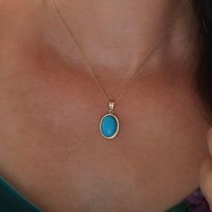 Turquoise Necklace*14k Trendy Gold Necklace For Mom*Birthstone Necklace Dainty For 10th Anniversary  # Features * Gram:3.60 gr(approximate weight) * Size:45cm  * Production Method:Casting * 14 K (0,585 in gold) * Closure :Spring ring * Chain:Forse *Special Gift Box  *Like all precious jewels,it comes in its own gift box. *Can include a little gift note  *The Gold Body Of the Polished By Hand. *Available in White gold or Rose Gold choosing *Products invoiced. You can buy confidently.  **Birthston Fine Jewelry Turquoise Oval Necklaces, Fine Jewelry Oval Turquoise Necklace, Elegant Turquoise Necklace With Birthstone, Elegant Turquoise Birthstone Necklace, Turquoise Birthstone Necklace For Anniversary, Yellow Gold Oval Turquoise Necklace Gift, Oval Turquoise Necklace In Yellow Gold As Gift, Oval Yellow Gold Turquoise Necklace As Gift, Blue Turquoise Gemstone Necklace For Anniversary