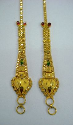 Yellow Gold Meenakari Jewelry For Puja, Gold Meenakari Earrings In 22k Gold, Yellow Temple Jewelry For Puja, 22k Gold Temple Jewelry Danglers As Gift, Festive 22k Gold Yellow Jewelry, Yellow 22k Gold Hallmarked Jewelry, Gold Danglers For Puja And Festive Occasions, Gold Jewelry With Meenakari For Puja, 22k Gold Yellow Temple Jewelry