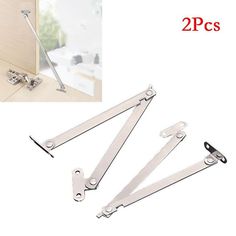 three pieces of sliding glass door hardware