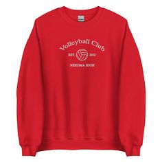 This sweater is a comfy, soft, and unisex crewneck sweatshirt and makes a perfect gift for anime fans. For personalized custom changes or modifications, please send us a message & we'd be happy to help! [ Color shown in the main photo is Red ] Related to anime sweatshirts, high school anime, highschool, academia, anime university, college, varsity, otaku, minimal anime sweater, subtle anime sweatshirt, subtle anime fashion For more subtle anime merch check out our other listings. Anime University, Anime Highschool, Anime Sweater, School Anime, Volleyball Clubs, Anime Sweatshirt, Anime Fashion, Tshirt Design Inspiration, Club Sweatshirts