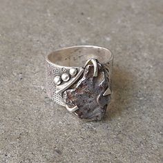 Sterling Silver Ring Solid .925 Sterling Silver Used Condition Has Scratches And Dings Meteorite Stone Size 12 Weighs 16.3 Grams Vintage Sterling Silver Rings, Mens Accessories Jewelry, Vintage Accessories, Solid 925 Sterling Silver, Vintage Sterling Silver, Sterling Silver Ring, Silver Ring, Sterling Silver Rings, Ring Size