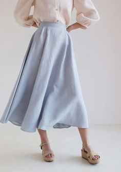 Half Circle Linen Skirt Emilia Elegant Linen Flared Maxi Skirt, Chic Flared Linen Maxi Skirt, Chic Linen Voluminous Skirt, Chic Relaxed Linen Maxi Skirt, Chic Voluminous Linen Skirt, Elegant Full Linen Skirt, Elegant Full Linen Maxi Skirt, Chic Asymmetrical Linen Skirt, Linen Dresses With Relaxed Skirt For Spring