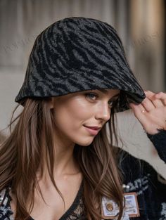 Poprose - Animal Lovers Rejoice! Cute Wool Winter Hats Ahead! Trendy Black Winter Hat, Trendy Black Hat For Fall, Trendy Black Hats For Fall, Wool Animals, Knit Shirt Dress, Winter Trench Coat, Bodysuit Blouse, Wool Winter, Casual Hat