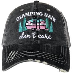 GLAMPING HAIR DON'T CARE WHOLESALE TRUCKER HATS Camping Hats, Camping Hat, Camping Hair, Women Trucker, Baseball Trucker Hat, Womens Baseball Cap, Women Wholesale, Popular Hairstyles, Cool Hats