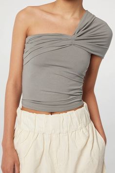 New Arrivals – The Line by K Summer Stretch One-shoulder Top With Ruched Details, Ruched One-shoulder Top For Summer, Summer Stretch Ruched One Shoulder Top, Ruched Cotton Sleeveless Tube Top, Casual Ruched One Shoulder Top For Summer, Fitted Bandeau One Shoulder Top For Summer, Spring One-shoulder Stretch Tube Top, Spring One Shoulder Stretch Tube Top, Off-shoulder Cotton Tube Top