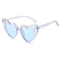 Heart-Shaped Cat Eye Sunglasses with Metal Hinge Protect your eyes in style with our Metal Hinge New Heart Shape Cat Eye Lens Sunglasses. These fashionable glasses come in a variety of candy colors and feature UV400 protection, ensuring your eyes stay safe from harmful rays. Stylish & Functional Elevate your fashion game while also taking care of your eyes with these must-have sunglasses. With a range of candy colors, these sunglasses are sure to keep your eyes safe from harmful rays while makin Eye Lenses, Skull Lover, Shaped Sunglasses, Heart Shaped Sunglasses, New Heart, Heart Sunglasses, Unique Accessories, Fashion Glasses, Blue China