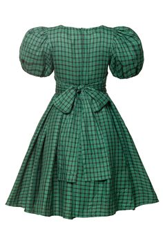 Add some sweetness to your wardrobe with our Cupcake Dress in Bright Green Plaid! This playful piece features a square neckline, short puff sleeves, and a knee-length skirt with pockets. The hidden back zipper and attached tie at the waist make for a flattering fit. Fully lined for comfort. The perfect holiday outfit! Ivy City Women's Cupcake Dress Bright Green Plaid | Size: 2 Thanksgiving Dress, Girls Holiday Dresses, Cupcake Dress, City Woman, White Dress Party, Matching Family Pajamas, Holiday Party Dresses, Holiday Outfit, Skirt With Pockets