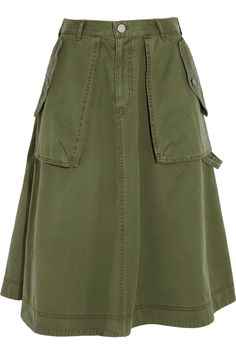 Marc by Marc Jacobs Farm Clothes, Eclectic Fashion, Cargo Skirt, Blouse Diy, Cute Skirts, Green Skirt, Skirt Design, Cotton Skirt