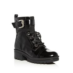 Size: 6.5 M Size Type: Regular Style: Combat Boot Width: M Color: Black Pattern: Solid Occasion: Casual Details: Buckle Accent Boot Height: 5 Heel Type: Block Heel Height: 1.5 Shaft Size: Ankle Toe Type: Round Insole Material: Man Made Lining Material: Man Made Outsole Material: Man Made Upper Material: Patent Leather Care Instructions: Spot Clean Only Shoe Information: New In Box Sku: 524760098 Mpn: Mlbristyn - Please Note: - All Images Are Stock Images. Colors May Vary Slightly Heel Combat Boots, Suede Combat Boots, Leather Hiking Boots, Leather Heeled Boots, Combat Boot, Block Heel Boots, Leather Riding Boots, Only Shoes, Marc Fisher