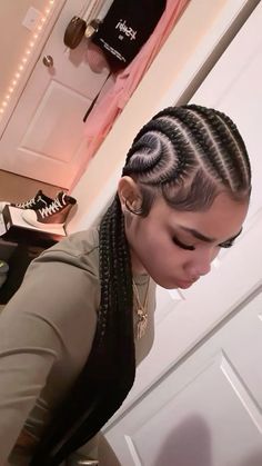 Cute Feed In Braids Styles, Feed In Styles, Cute Stitch Braids, Trending Cornrows, Cornrows Ideas, Hairstyles For Black Women Cornrows, Black Women Cornrows, Women Cornrows, Braided Hairstyles For Black Women Cornrows