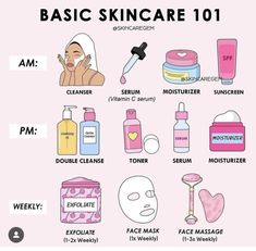 Esthetician Spa, Teknik Makeup, Basic Skin Care, Haut Routine, Affordable Skincare, Skin Care Routine Order, Hygiene Tips, Basic Skin Care Routine, Perfect Skin Care Routine