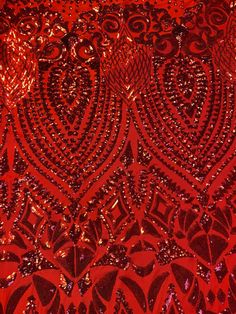 Gorgeous red sequin pattern mesh fabric. Has a great stretch for dresses and skirts. Bright, bold red is the color of the season! Red Fitted Sequin Fabric For Festive Occasions, Elegant Red Sequin Fabric For Festive Occasions, Fitted Red Sequin Fabric For Festive Occasions, Red Embellished Sequin Fabric For Festive Occasions, Festive Red Sequin Fabric, Festive Red Embellished Sequin Fabric, Red Sequin Fabric For Festive Party Season, Red Embroidered Sequin Fabric For Party, Elegant Red Embellished Sequin Fabric