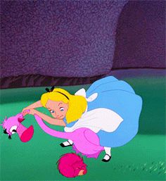 alice in wonderland Alice In Wonderland Animated, Alice Alice In Wonderland, Alice In Wonderland Pictures, Wonderland Aesthetic, Disney Moments, Disney Gifs, Disney Movie Art