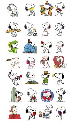 snoopy stickers are all over the place