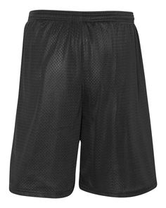 Adult 100% Polyester Mesh Tricot Nine Inch Inseam Short - BLACK - M | C2 Sport Adult Mesh/Tricot 9" Shorts in Black Size Medium | Polyester BG Black Moisture-wicking Relaxed Fit Athletic Shorts, Nine Inch, Mesh Short, Black Plain, Gift List, Jersey Shorts, Birthday Gift, Mesh, Size Medium