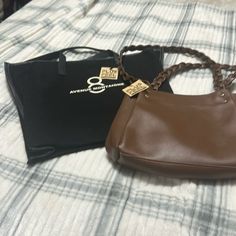 Brand New With Tags. Black Is A Tote Bag In Canvas Material. Brown One Is Pleather. Perfect Condition Canvas Material, Black And Brown, Bag Lady, Womens Sizes, Tote Bag, Brand New, Tags, Canvas, Women Shopping