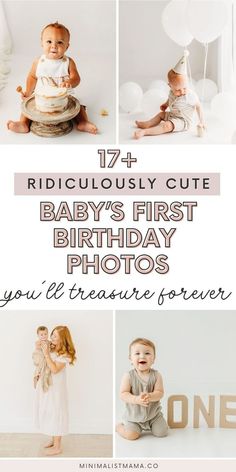 Planning a 1st birthday for your little one? These baby first birthday photos are beyond precious - perfect for either a baby boy first birthday or baby girl first birthday! These first birthday pictures are all simple and classy and perfect to celebrate that one year birthday with your little one! Good For 1st Birthday Party, Diy First Birthday Photoshoot At Home, First Bday Photoshoot Ideas, First Birthday Sentimental Ideas, One Year Photoshoot Ideas Boy, One Year Girl Photoshooting, 1st Birthday Shoot Ideas, Baby Boy Photo Shoot Ideas 1 Year, First Birthday Boy Pictures