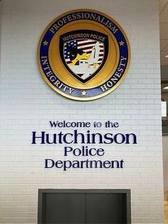 the welcome sign to the hutchinson police department is pictured in this file photo