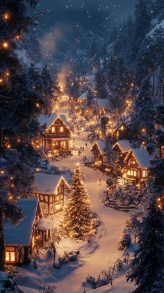 Stunning 8K mobile wallpaper featuring a magical winter village scene. Perfect for your iPhone or Android device. Cozy snow-covered houses, twinkling lights, and Christmas tree. Christmas Tree Lights Wallpaper, Christmas Town Wallpaper, Tree Lights Wallpaper, Cozy Christmas Wallpaper, Vintage Christmas Wallpaper, Snow Covered Christmas Tree, Season Wallpapers, Cozy Christmas Cabin, Winter Wonderland Wallpaper