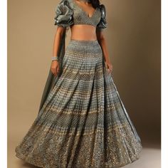 Selling Beautiful Designer Lehenga. Perfect For Mehendi Occasion Fitted Silver Hand Embellished Lehenga, Elegant Brocade Choli With Intricate Embroidery, Elegant Silver Sequined Choli, Elegant Fitted Lehenga With Intricate Design, Elegant Brocade Lehenga With Intricate Embroidery, Traditional Hand Embellished Choli For Formal Occasions, Silver Choli With Cutdana In Traditional Drape, Elegant Festive Choli With Intricate Design, Elegant Silver Lehenga For Formal Occasions