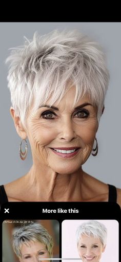 Platinum Blonde Hair Short Pixie Over 50, Saved Hairstyles Board, Short Hairstyle Women Layered Thick Hair, Firefly Haircut Short Hair, Funky Short Hair Cuts, Short Funky Pixie Haircut, Short White Hair For Older Women, Short Choppy Hair Edgy Messy Pixie, Fine Flat Hair Haircuts Short