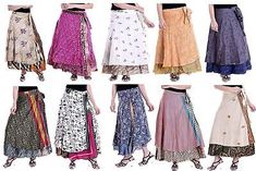 ad eBay - Fabric: 100 % Silk. Washing Instruction: Wash declivity in Cooled Water or dry clean only. Type: Wrap Around Skirt. Color: Assorted Color And Design. Bohemian Skirts, Emily Anderson, High Waisted Floral Skirt, Long Silk Skirt, Long Wrap Skirt, Silk Wrap Skirt, Bohemian Wrap, Indian Skirt, Reversible Skirt